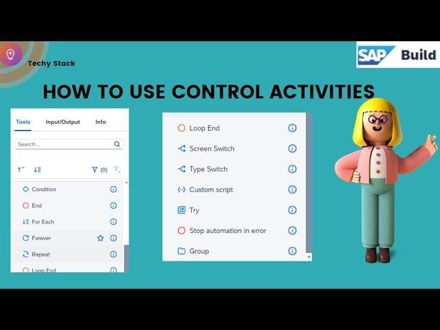 How to use control activities | SAP Automation | 2024