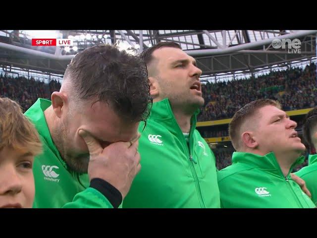 Peter O'Mahony in tears during Ireland's Call!