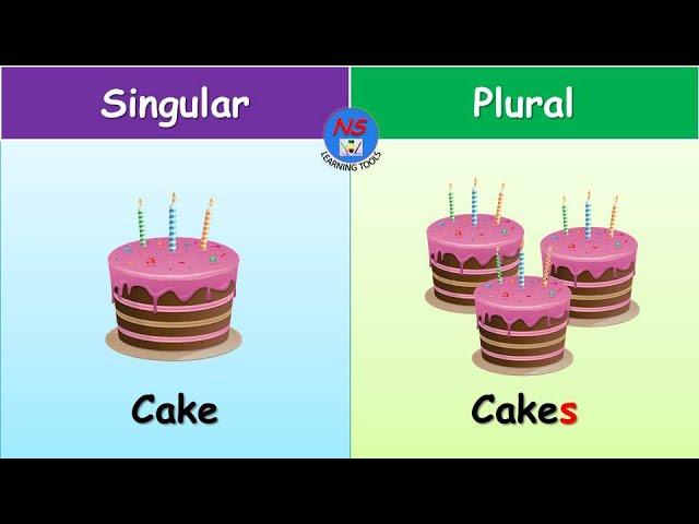 Singular & Plural nouns list, Singular & Plural nouns for kids, English Grammar, 40 Singular-Plural