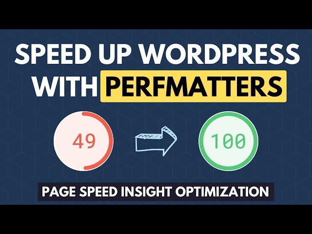 How to Speed Up Your WordPress Website With Perfmatters | (Review & Setup)