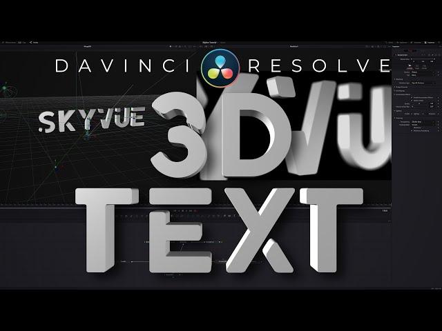 Simple 3D Title In Davinci Resolve 17 Fusion Tutorial