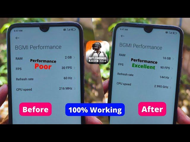 Phone CPU Overclock Tricks Get 144Hz Refresh Rate & 90 Fps BGMI Gameplay in 2GB RAM Phone