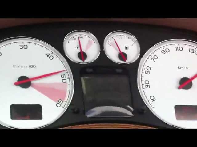 Peugeot 307cc 2,0 hdi on 4 gear from 50 to 170km/h