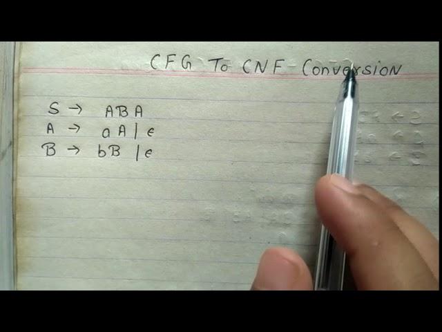 CFG to CNF Conversion