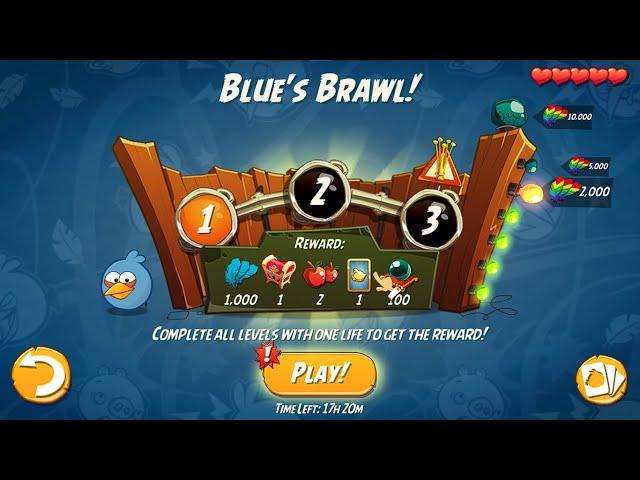 Angry Birds 2 AB2 Daily Challenge Blue's Brawl BIRDIE 2-3-4 Rooms (WINDOWS VERSION)