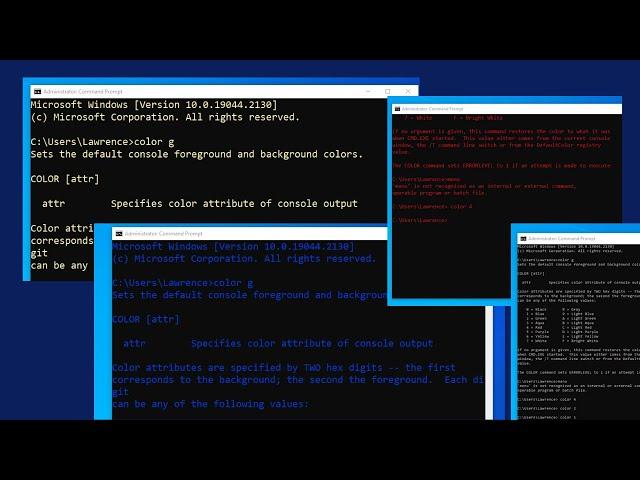 How to Change Text color in CMD (Windows Command Line  Tutorial) Windows 10 & 11