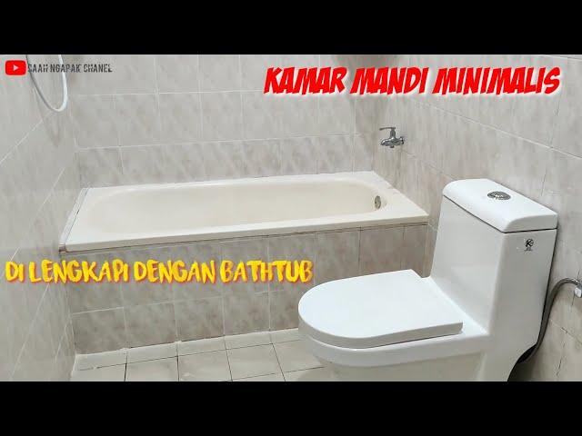 kamar mandi kecil lengkap dengan bathtub