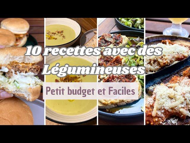 10 recettes de LÉGUMINEUSES | Faciles, rapides et délicieuses