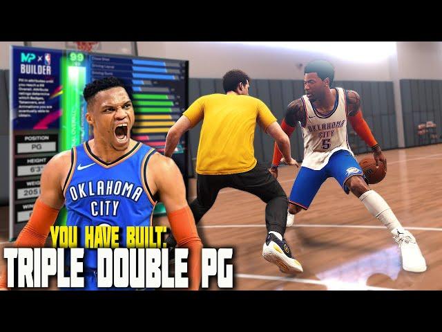 My OFFICIAL NEW BUILD Is A 6'3 2-WAY TRIPLE DOUBLE MENACE In NBA 2K25 / MVP Russell Westbrook Build