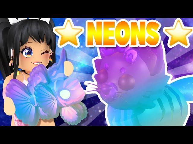 Making ⭐NEON⭐ GLORMY LEO * PISCES!! in Adopt Me! (roblox)