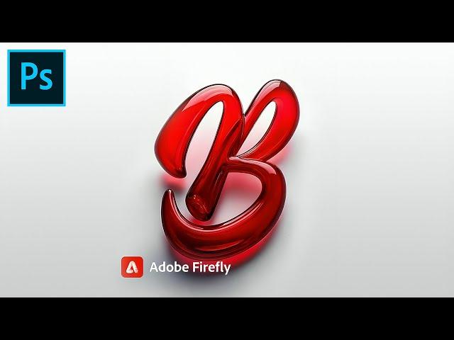 3D Text Effect in Photoshop & Firefly | Photoshop Text Effects | Typography