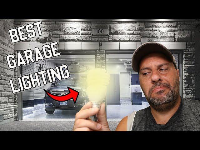 Garage lighting Idea (No Wiring NEEDED!) Brighten up your Garage or Workshop fast, cheap and easy!