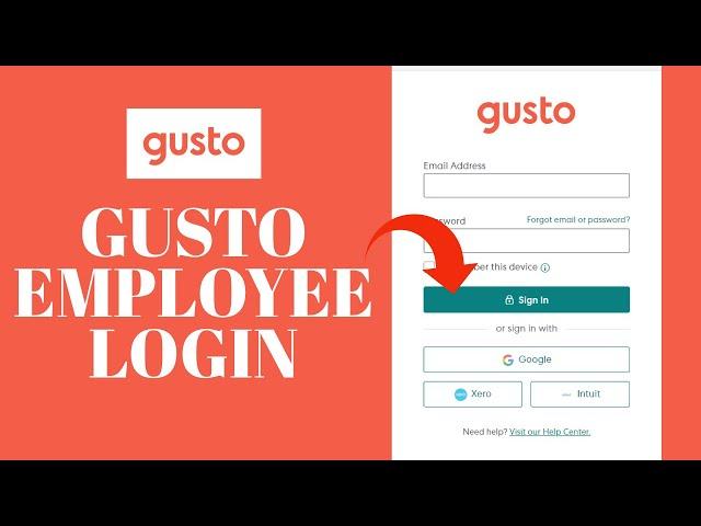 Gusto Employee Login: How to Sign In Gusto Account?