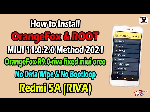 How to install OrangeFox Recovery (TWRP Recovery) & ROOT on Redmi 5A - Work on MIUI 11 No Data Wipe