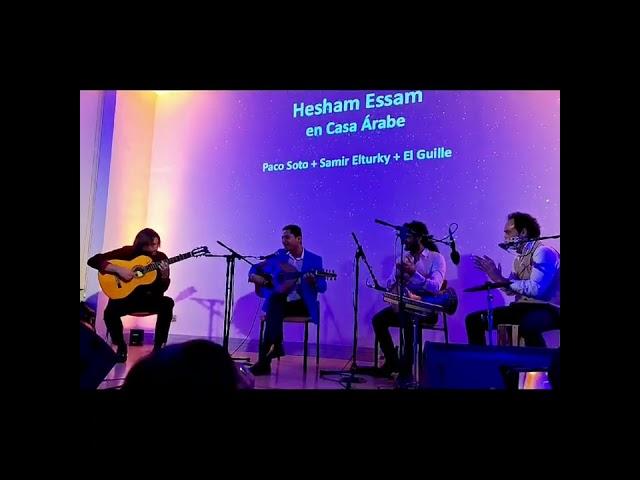 Hesham Essam en Casa Árabe de Madrid. Paco Soto, Samir Elturky y El Guille. 19/10/23