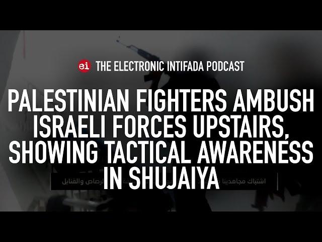 Palestinian fighters ambush Israeli forces upstairs, showing tactical awareness, with Jon Elmer