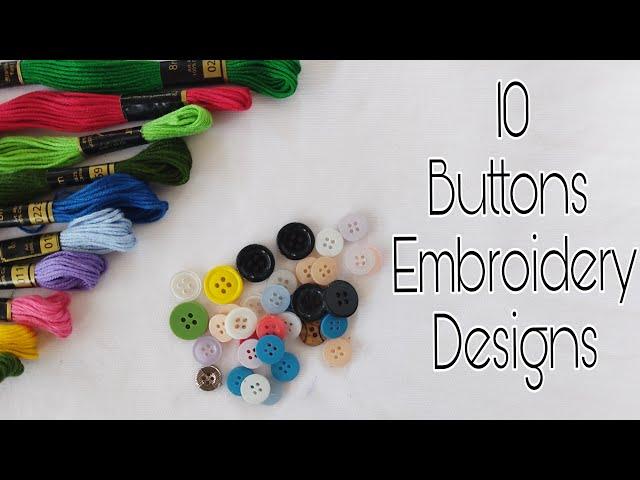 10 Amazing Button embroidery designs