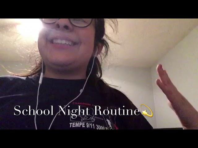 GRWM (school night routine) /w Ebony