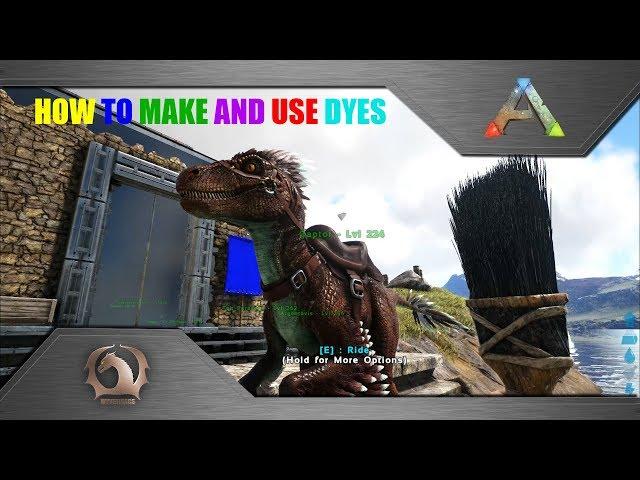 Ark Survival Evolved - How to make and use dyes in Ark (Painting guide)