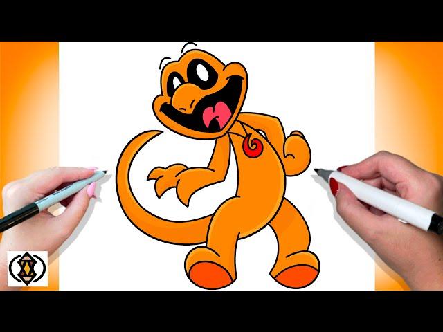 How To Draw Orange Rainbow Friend Smiling Critter | Smiling Critter | Poppy Playtime