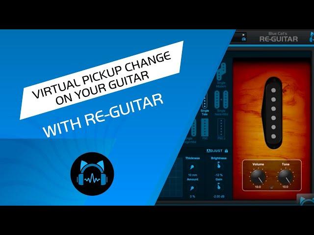 Blue Cat's Re-Guitar Plug-in: Guitar Pickup, Body and Acoustic Simulation