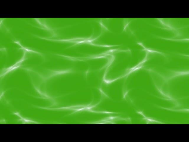 Surface Water Wave Reflection on Green Screen