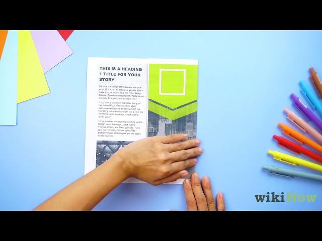 How to Fold Paper for Tri Fold Brochures