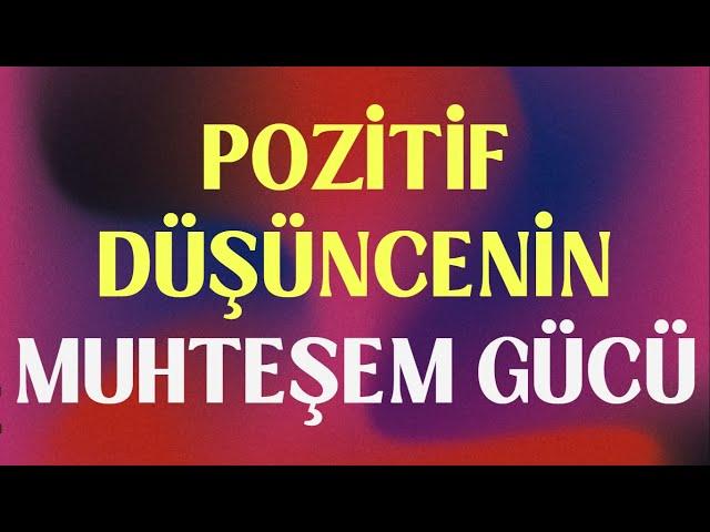 Yok böyle bir şey.. İşte POZİTİF DÜŞÜNCENİN GÜCÜ..