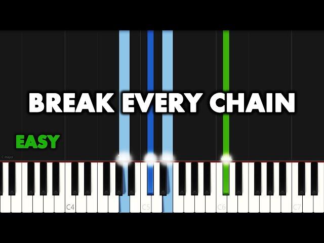 Tasha Cobbs - Break Every Chain | EASY PIANO TUTORIAL by Synthly