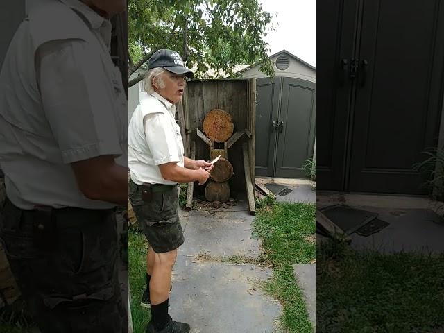 no spin knife thrown half spin in 3 different ways #knifethrowing #halfspin #shorts #throwingknife