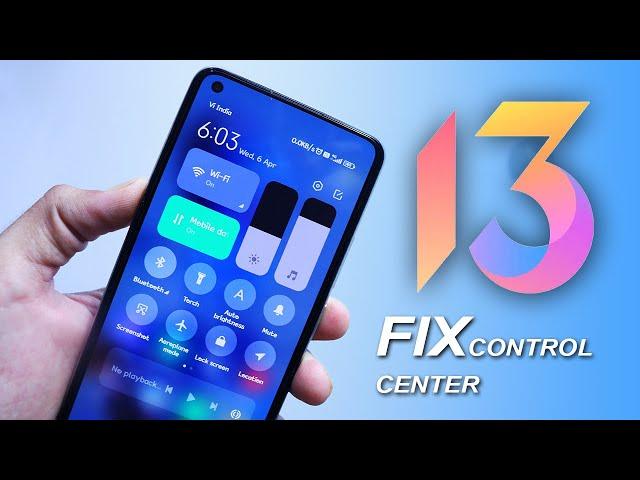 Fix MIUI 13 Control Center | Enable New Control Center | MIUI 13 Control Center Option Not Showing