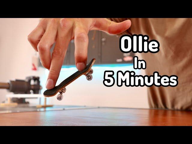 How to Ollie A Fingerboard In 5 Minutes and 34 Seconds