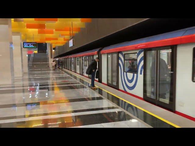 Novatorskaya Metro Station, Big Circle Metro Line, Moscow, Russia, February 2024