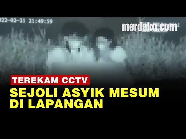 ASTAGA! Sejoli Terekam CCTV Beradegan Mesum di Lapangan Renon, Bali