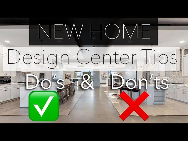 NEW HOME BUILD DESIGN CENTER TIPS DO'S & DONT'S // WHAT NOT TO SPEND $$ ON // WORTH SPENDING UPG