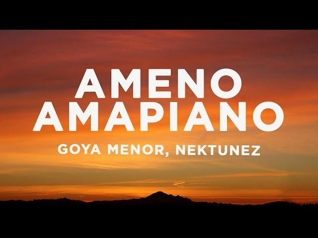 Goya Menor - Ameno Amapiano Remix (Lyrics) | You want to bamba, you want to chill with the big boys