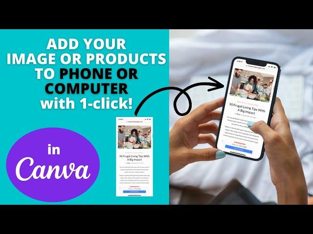 How to create SMART MOCKUPS with phone or computer in Canva