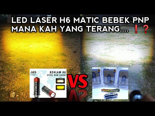 LED LASER H6 VOXX VS LED H6 AES‼️LED AC DC MOTOR DUCK AND MATIC