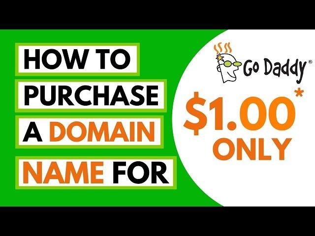 1 Dollar Domain - Godaddy Domain Promo Code