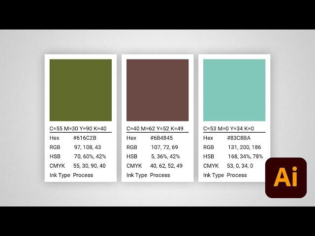 (NEW!) Automatically Generate Swatch Cards | Adobe Illustrator