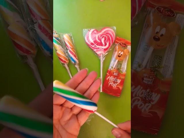 ASMR unboxingASMR lollipops #asmr #sweets   #shorts