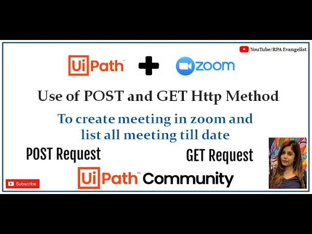 UiPath Integration with ZOOM | API Integration | GET POST HTTP Request | Anmol