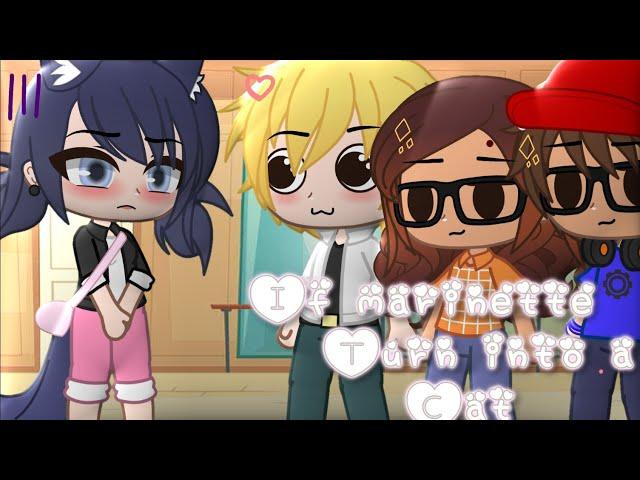 If marinette turn into a cat ||Miraculous Ladybug [MLB] Skit|| Gacha Club