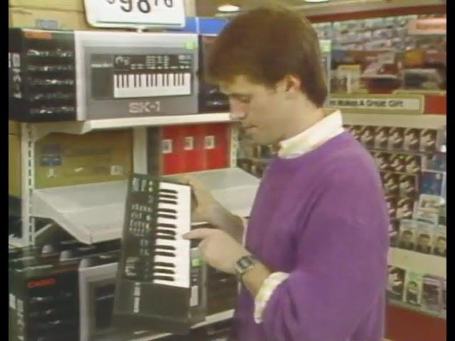 1986 Walmart Commercial  - Casio SK-1 Keyboard