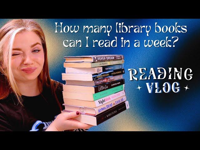 I DNF'd my TBR to Read Library Books for a Week | Reading Vlog