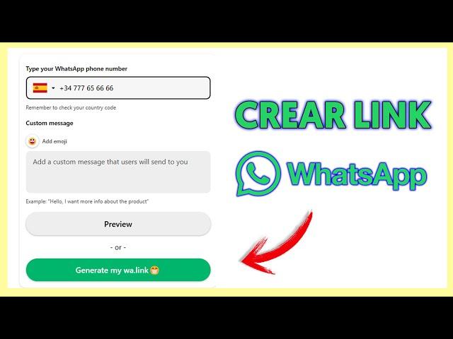  Cómo CREAR LINK de WHATSAPP (fácil y rápido)