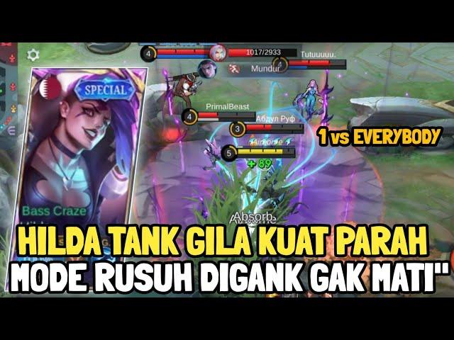 Hilda Tank Super Kuat & Rusuh Ada Counter Gak Masalah ~ Hilda Roamer Mlbb