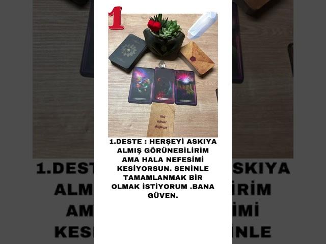 DESTE SEÇ:NE SÖYLEMEK İSTERDİ?#tarot #tarotokuyucusu #aşk #desteseç #ilişki #shortvideo