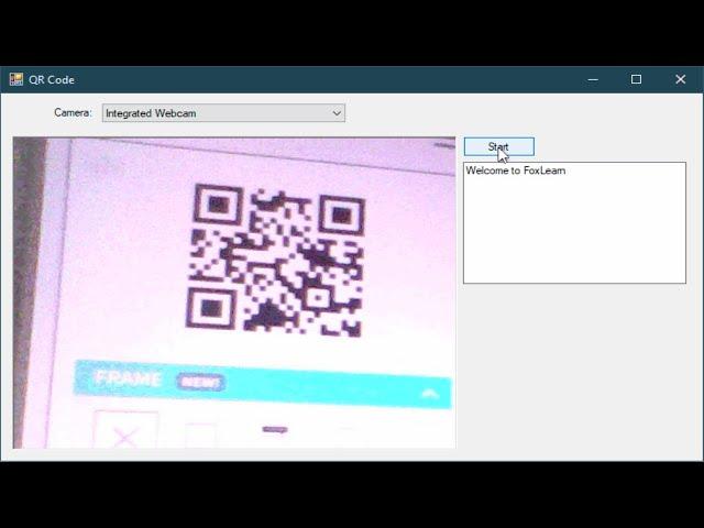 C# Tutorial - QR Code Scanner using Webcam in C# | FoxLearn