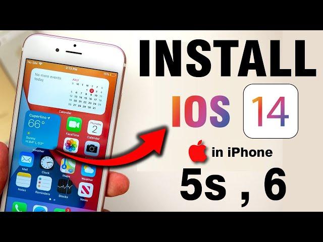 How to Install ios 14 in iPhone 5s and 6  How to Update iPhone 5s and 6 on ios 14